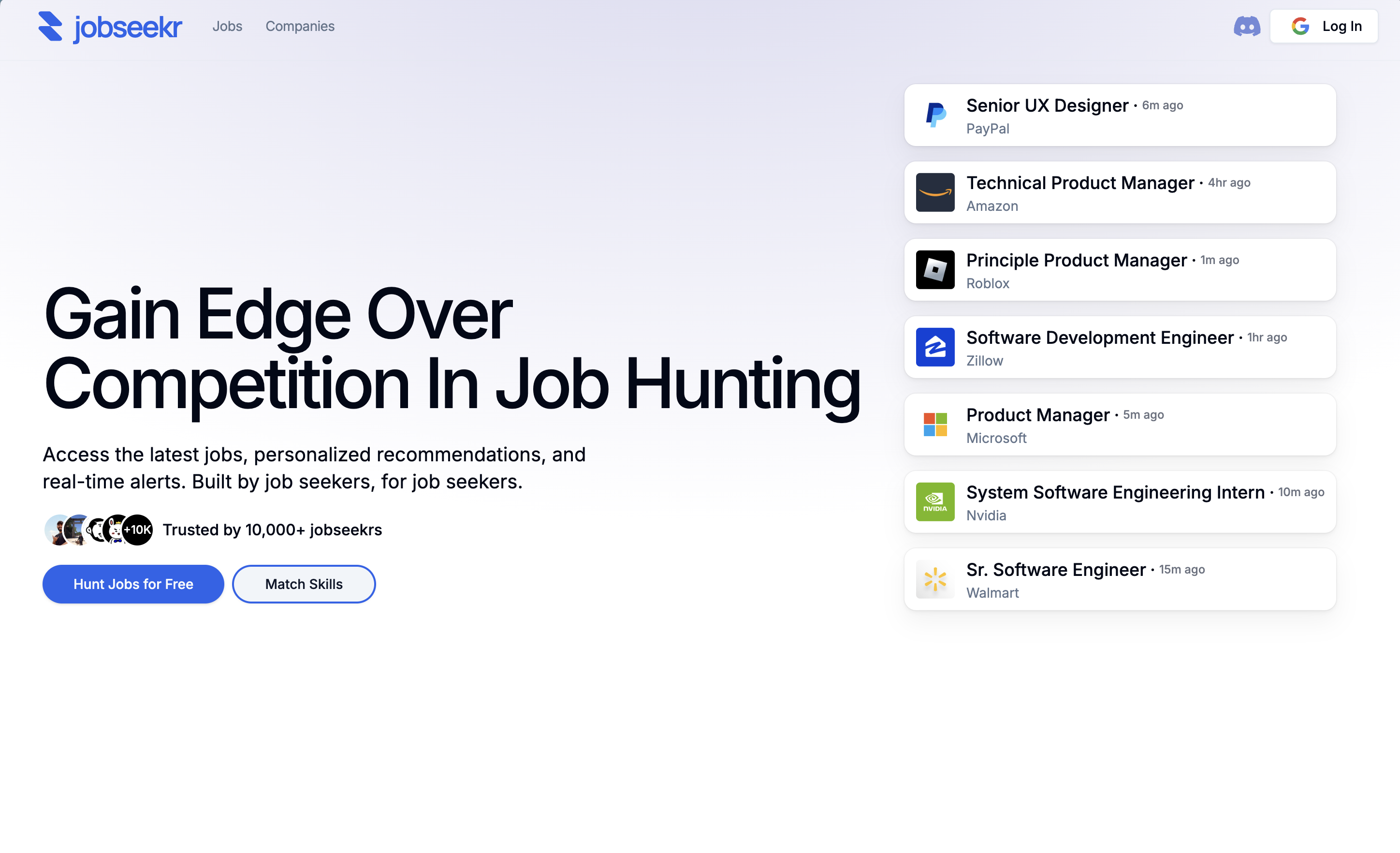 jobseekr — Job hunting platform for senior engineers